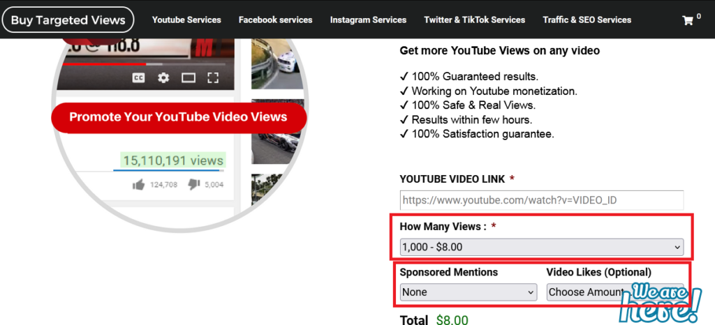 Real Youtube Views packages on Buy-Targeted-Views
