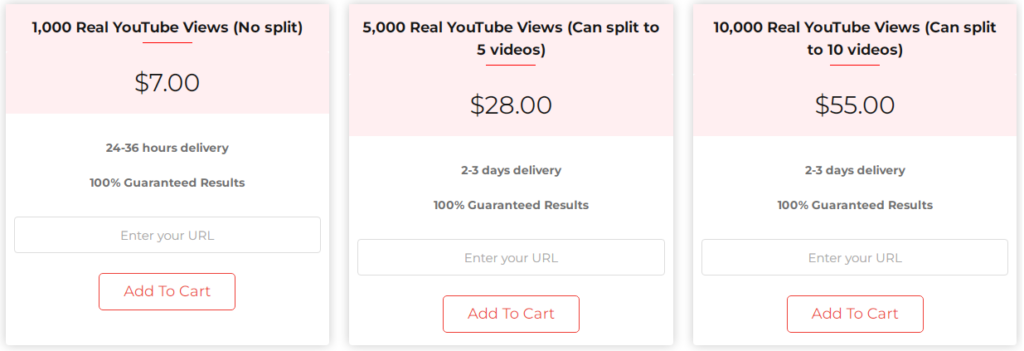 Real Youtube Views packages on CheapSubscribers