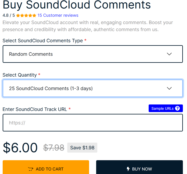 SoundCloud Comments packages on Media Mister